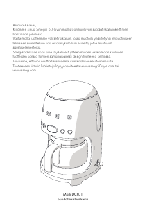 Käyttöohje Smeg DCF01PBEU Kahvikone