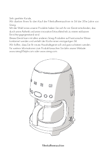 Bedienungsanleitung Smeg DCF02BLEU Kaffeemaschine