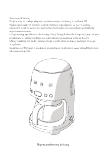 Instrukcja Smeg DCF02CREU Ekspres do kawy