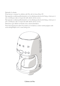Manual de uso Smeg DCF02PBEU Máquina de café