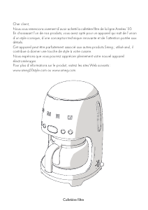 Mode d’emploi Smeg DCF02PGEU Cafetière