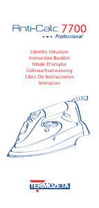 Handleiding Termozeta Anti-Calc 7700 Strijkijzer