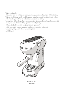 Návod Smeg ECF01BLEU Kávovar