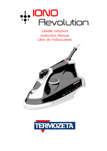 Manual de uso Termozeta Iono Revolution Plancha