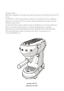 Manual Smeg ECF01PBEU Máquina de café