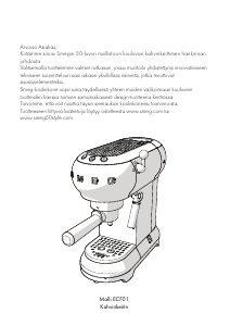 Käyttöohje Smeg ECF01PBEU Kahvikone