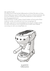 Bedienungsanleitung Smeg ECF01PGEU Kaffeemaschine