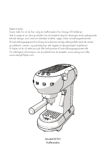 Bruksanvisning Smeg ECF01PGEU Kaffemaskin