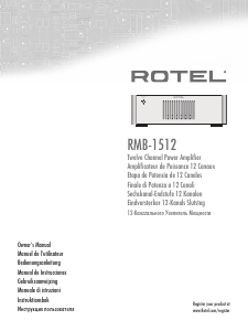 Manual Rotel RMB-1512 Amplifier
