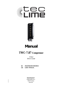 Manual TecLime TWC-7.87 Wine Cabinet