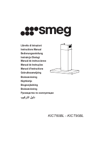 Käyttöohje Smeg KICT90BL Liesituuletin