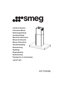 Käyttöohje Smeg KICTIS90BL Liesituuletin