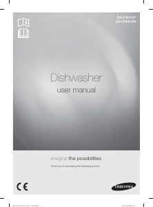 Manual Samsung DW-FN310T Dishwasher