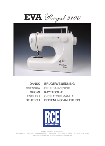 Bruksanvisning RCE EVA Royal 3100 Symaskin