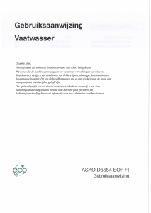 Handleiding Asko D5554 XL Vaatwasser