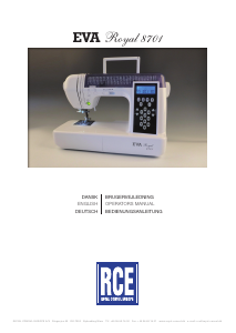 Lærd Rindende Omsorg Brugsanvisning RCE EVA Royal 8701 Symaskine
