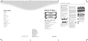 Manual de uso Rotel RB-1562 Amplificador