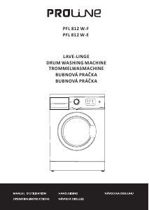 Mode d’emploi Proline PFL 812 W-E Lave-linge