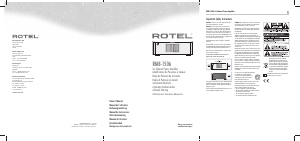 Manual de uso Rotel RMB-1506 Amplificador