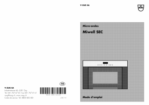 Mode d’emploi V-ZUG Miwell SEC Micro-onde