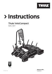 Manuál Thule VeloCompact 926 Nosič jízdních kol