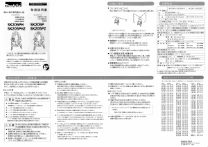 説明書 マキタ SK205P レーザー墨出し器
