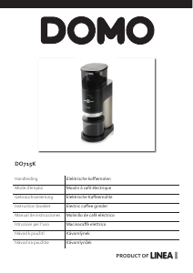 Manual de uso Domo DO715K Molinillo de café
