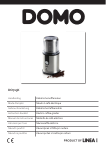 Manual Domo DO723K Coffee Grinder