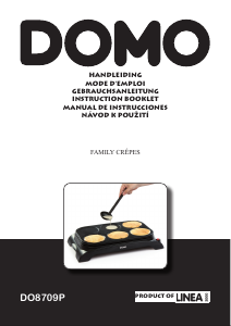 Manual Domo DO8709P Crepe Maker