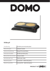 Manual Domo DO8715P Crepe Maker