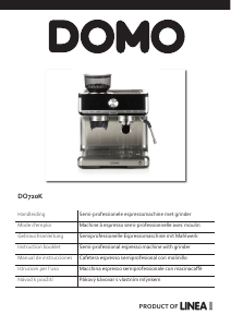 Manual Domo DO720K Espresso Machine