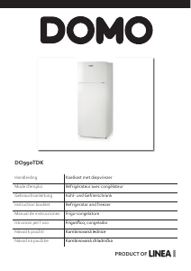 Manual Domo DO990TDK Fridge-Freezer