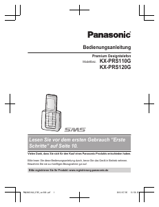 Bedienungsanleitung Panasonic KX-PRS110G Schnurlose telefon