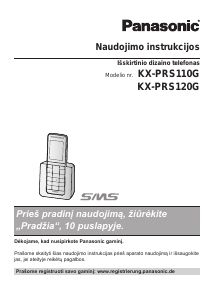 Vadovas Panasonic KX-PRS110G Belaidis telefonas