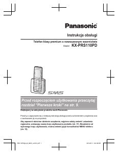 Instrukcja Panasonic KX-PRS110PD Telefon bezprzewodowy