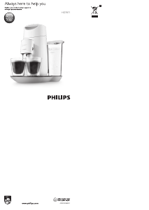 Bedienungsanleitung Philips HD7871 Senseo Twist Kaffeemaschine