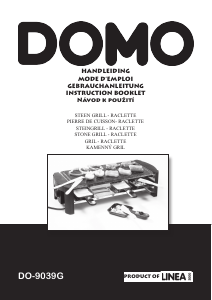 Manual Domo DO9039G Raclette Grill