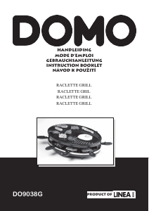 Manual Domo DO9038G Raclette Grill