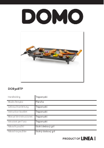 Manual Domo DO8308TP Table Grill