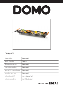 Manual Domo DO8310TP Table Grill