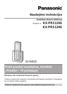 Vadovas Panasonic KX-PRS120G Belaidis telefonas