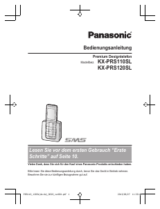 Bedienungsanleitung Panasonic KX-PRS120SL Schnurlose telefon