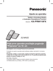 Priručnik Panasonic KX-PRW110FXW Bežični telefon