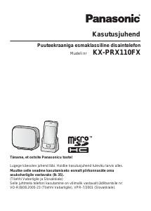Kasutusjuhend Panasonic KX-PRX110FX Traadita telefon