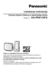 Rokasgrāmata Panasonic KX-PRX110FX Bezvadu tālrunis