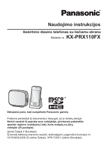 Vadovas Panasonic KX-PRX110FX Belaidis telefonas