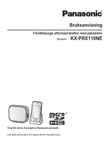 Bruksanvisning Panasonic KX-PRX110NE Trådlös telefon