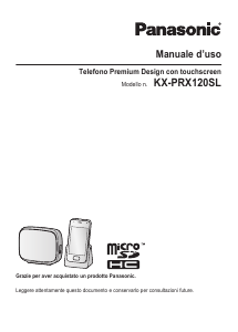 Manuale Panasonic KX-PRX120SL Telefono senza fili