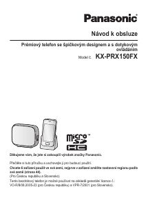 Manuál Panasonic KX-PRX150FX Bezdrátový telefon