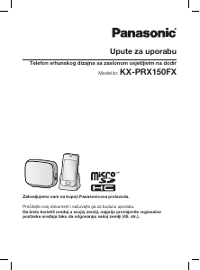 Priručnik Panasonic KX-PRX150FXB Bežični telefon